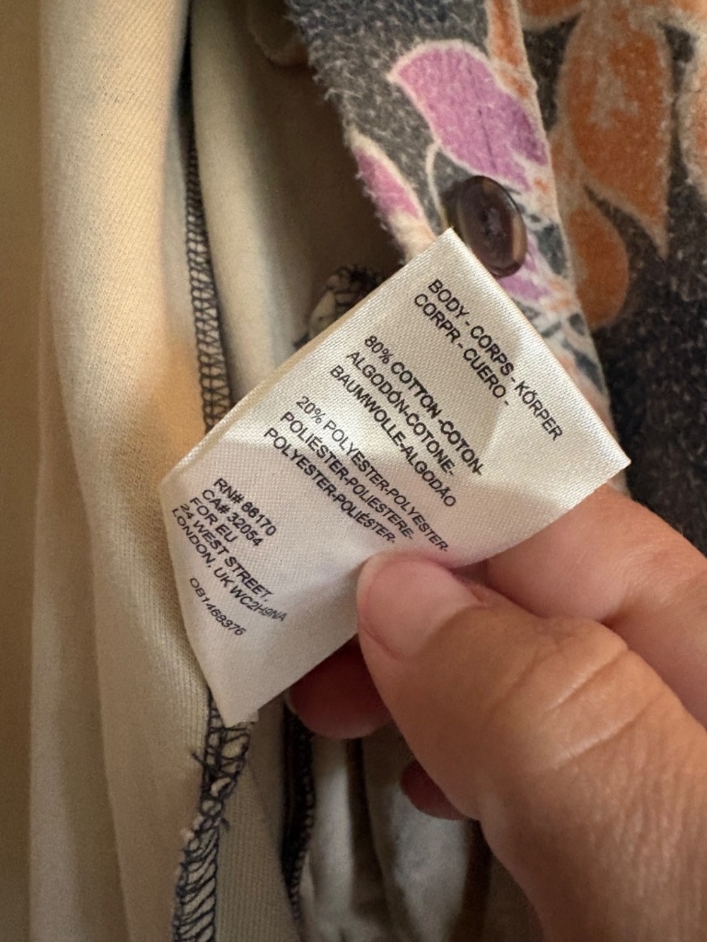 Free People Ruby printed jacket charcoal - Picture 4 of 4